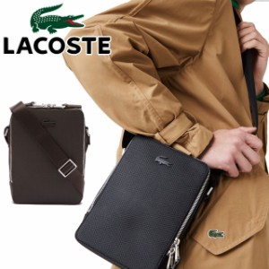 送料無料 メンズ レディース ショルダーバッグ 人気 流行 定番 LACOSTE NH3271C ラコステ 鹿の子地エンボス ショルダーポーチ 斜め掛け 