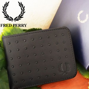 送料無料 メンズ レディース ウォレット 財布 札入れ 折りたたみ 人気 流行 定番 FRED PERRY L2307 二つ折り財布 本革 レザーウォレット 