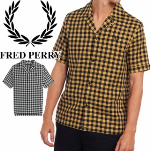 送料無料 メンズ SS 春夏 新作 2022 春新作 夏新作 半袖 人気 流行 定番 FRED PERRY M3639 フレッドペリー シャツ ギンガム リビア― カ