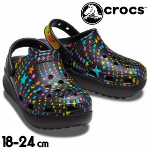 送料無料 キッズ ジュニア 女の子 FW 秋冬 新作 2022 秋新作 冬新作 サンダル 人気 流行 定番 crocs 208086 0C4 子供靴 クラシック ディ