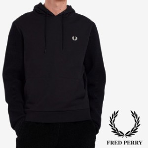 送料無料 メンズ FW 秋冬 新作 冬新作 パーカー 長袖 人気 流行 定番 2022 2023 FRED PERRY M4629 102 ニットパネルフーディー トップス 