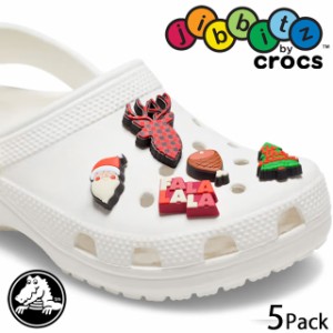 メール便送料無料 メンズ レディース FW 秋冬 新作 冬新作 ジビッツ 人気 流行 定番 2022 2023 crocs 5-Pack 10010655 ファラララ 5パッ