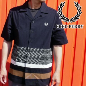 送料無料 半袖 メンズ SS 春夏 新作 春新作 夏新作 人気 流行 定番 2023 FRED PERRY M5680 フレッドペリー トップス ニットパネル リビア