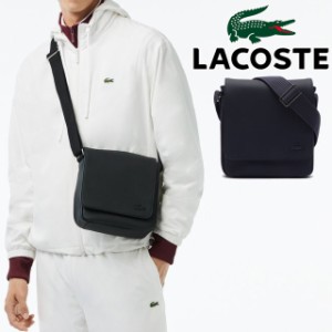 送料無料 ショルダーバッグ メンズ レディース 人気 流行 定番 2023 LACOSTE NH4423HC ラコステ クラシック スリムフラップサッチェルバ