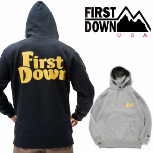 送料無料 パーカー 長袖 メンズ FW 秋冬 新作 秋新作 冬新作 人気 流行 定番 2023 FIRST DOWN F572043 ファーストダウン プリント フーデ