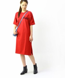 リタジーンズトウキョウ Tシャツワンピース プリントワンピース FLIP OVER SIDE SLIT DRESS(ASAP) RITA JEANS TOKYO RT19PFOP-03  2019 