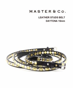 マスターアンドコー レザーベルト スタッズベルト DAYTONA 15mm Master&Co. MC111 国内正規品  送料無料