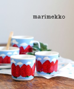 マリメッコ コーヒーカップセット コップ 2個セット MANSIKKAVUORET C.CUP 2DL 2PCS marimekko 52239470784 国内正規品 2023春夏新作