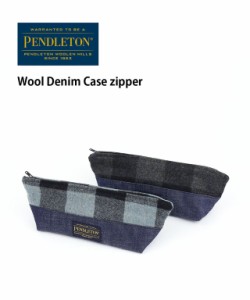 ペンドルトン ウールデニム ケース ジッパー ポーチ 小物入れ PENDLETON 19804332 国内正規品 2023春夏新作 メール便可能商品[M便 4/5]