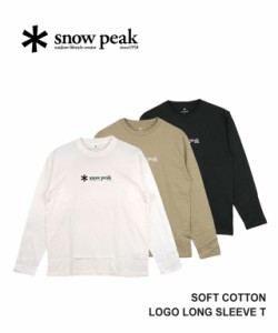 スノーピーク Soft Cotton Logo Long Sleeve T メンズ Snow Peak SW-24SU201 国内正規品 2024春夏新作