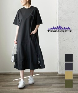 サウザンドマイル ショートスリーブワンピース SHORT SLEEVE DRESS THOUSAND MILE TM241NP00132 国内正規品 2024春夏新作 送料無料