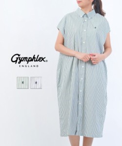 ジムフレックス シャツワンピース SLEEVELESS B.D. SHIRT DRESS Gymphlex GY-B0246MTS 国内正規品 2024春夏新作 送料無料