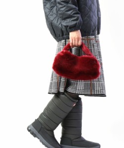 ヘレンムーア ファーバッグ ハンドバッグ CYLINDER BAG W/FUR GRAB HANDLE helen moore CYLINDER  2019    レディース 女性 誕生日プレゼ