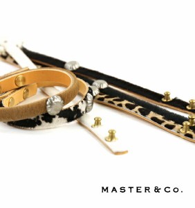 Master&Co.(マスターアンドコー) コンチョ付きハラコブレスレット・MC770・3281502【メール便可能2】    レディース 女性 誕生日プレゼン