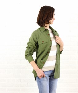 chimala(チマラ) コットン長袖 ミリタリー シャツ“30’S STYLE DENIM BOYSCOUT SHIRT”・CS21-S13B・2961601    レディース 女性 誕生日