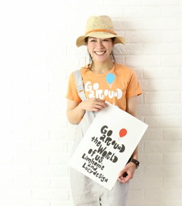 Lim Home(リムホーム) ×Lucydesign コラボコットン 半袖 プリントTシャツ“旅するTシャツ”・LH-L001・3301601    レディース 女性 誕生