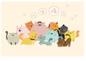 かわいい 猫 シール ステッカー ネコ フレークシール 箱入り ラベル 手帳デコ コラージュ素材 デザイン 封かんシール ねこ 動物 猫好きさ