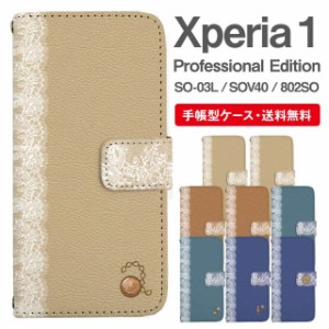 スマホケース 手帳型 Xperia 1 エクスペリア SO-03L SOV40 802SO Xperia1 Professional Edition 携帯ケース カバー 送料無料 ワンポイン