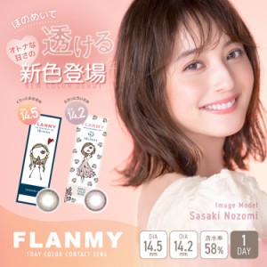 佐々木希 カラコン ワンデー フランミー 1箱10枚入り×2箱セット 度あり 度なし 14.2mm 14.5mm UVカット ナチュラル 三浦大地 可愛い デ