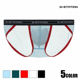 G-Station/ジーステーション 光沢パイピング＆ウエストベルト ハイカットレッグ プレミアムチャイナ ビキニ PERFECT SEE-THROUGH 透け フ