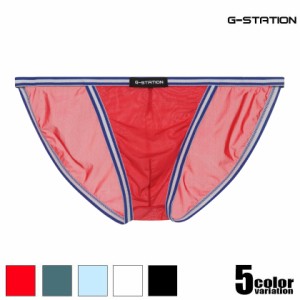 G-Station/ジーステーション プレミアムチャイナ PERFECT SEE-THROUGH ゴム縁取り ハイカットレッグ ビキニ 透け フルバック シースルー 