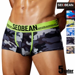 SEOBEAN/セビン CAMOUFLAGE LOW RISE BOXER BRIEF ボクサーパンツ　男性下着　メンズ　パンツ カモフラージュ 迷彩