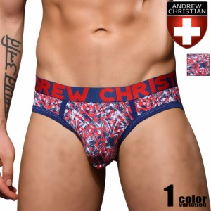 AndrewChristian/アンドリュークリスチャン DOORBUSTER! Blazing Stars Brief w/ Almost Nakedオルモストネイキッド フルバック 星柄 ス