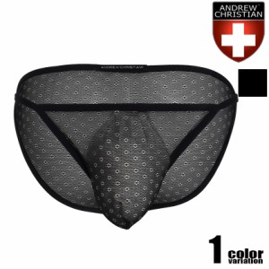 AndrewChristian/アンドリュークリスチャン Lace Mesh Euro Brief w/ ALMOST NAKED?メッシュ レースビキニ オルモストネイキッド 透け シ