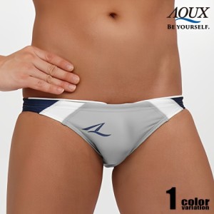 AQUX/アックス Short Rise Splash "Silver" スイムウェア ビキニブリーフ型 メンズ水着 海水パンツ 海パン 男性水着 ビーチウェア AQUX 