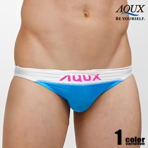 AQUX/アックス Horizontal Swim "Sheer Blue"  スイムウェア ビキニブリーフ型 メンズ水着 海水パンツ 海パン 男性水着 ビーチウェア AQU