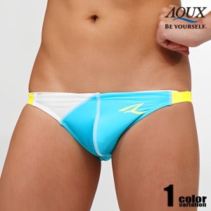 AQUX/アックス Beach Volley Ball "Light Blue" スイムウェア ビキニブリーフ型 メンズ水着 海水パンツ 海パン 男性水着 ビーチウェア AQ