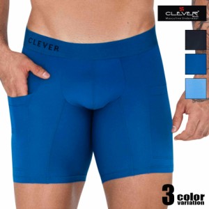 メンズボクサー CLEVER/クレバー ARCTIC LONG BOXERポケット付き メンズ 男性下着 アンダーウェア ボクサーパンツ