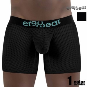 ボクサーパンツ メンズ Ergowear/エルゴウェア MAX Boxer Briefs Color Black ロングボクサー メッシュ　通気性 速乾 吸湿 立体縫製 モッ