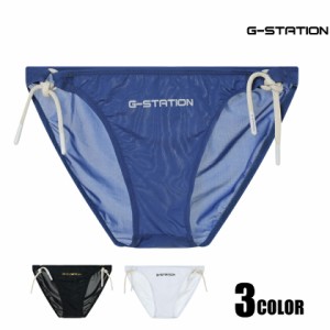 G-Station/ジーステーション 極薄透け生地 紐ビキニ 海水パンツ 海パン ビキニ型スイムウェア スイムウェア メンズ 男性水着 透け シース