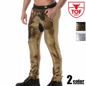 TOF PARIS/Trends Of Friends Glitter Pants Gold for menスパンコール ロングパンツ メンズ 長ズボン ボトムス 光沢