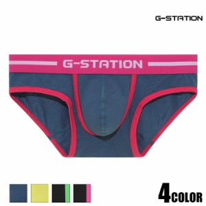 【G-Station/ジーステーション】POPカラー ストレッチコットンビキニ 立体縫製 モッコリメンズ 下着 アンダーウェア タグレス 男性下着