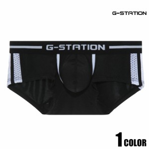 【G-Station/ジーステーション】ソフトストレッチ 部分メッシュ立体縫製 ボクサーパンツ メンズ 男性下着 タグレス モッコリ ショートボ