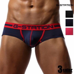 【G-Station/ジーステーション】ヴィヴィッド ナイロン ショートボクサーパンツ メンズ 男性下着  ローライズ モッコリ