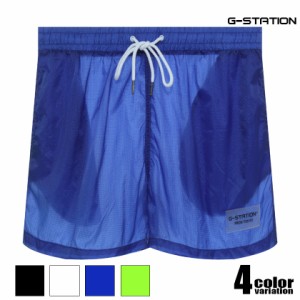 G-Station/ジーステーション シースルー ショートパンツ　メンズファッション　ジムウェア　スポーツウェア 透け 軽量 スイムウェア カバ