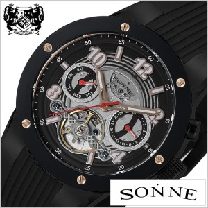 ゾンネ腕時計 SONNE時計 SONNE 腕時計 ゾンネ 時計 ハオリ HAORI PRODUCED メンズ/ブラック H017BB-BK