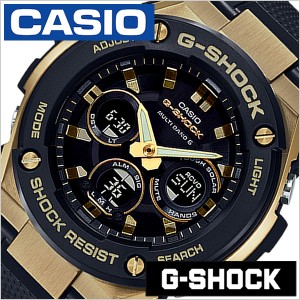 CASIO 腕時計 カシオ 時計 Gショック ジースチール G-SHOCK G-STEEL メンズ ブラック ゴールド GST-W300G-1A9JF