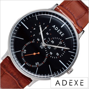 ADEXE 腕時計 アデクス 時計 グランデ GRANDE メンズ 防水 男性 大学生 ブラック 1868A-04 20代 30代 40代