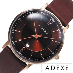 ADEXE 腕時計 アデクス 時計 プチ PETITE レディース 女性 大学生 ダークブラウン 2043B-01