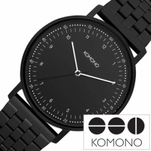KOMONO 腕時計 コモノ 時計 ルイス LEWIS レディース 女性 妻 ブラック KOM-W4075