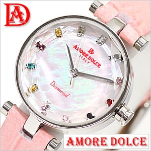 アモーレドルチェダイヤモンド腕時計 Amole Dolce時計 Diamond レディース/AD12307-SVPK