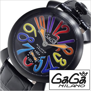 【訳あり 箱なし】ガガミラノ腕時計 GAGA Milano時計 マヌアーレ スイスメイド MANUALE 48MM PVD SWISSMADE｜au  PAY マーケット