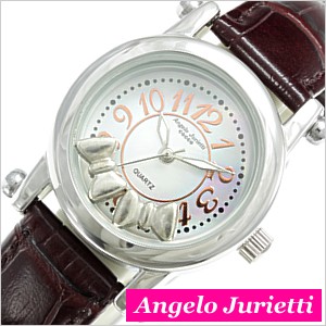 アンジェロジュリエッティ 腕時計 Angelo Jurietti 時計 コッコ cocco /レディース/AJ4051-SVWH-BR