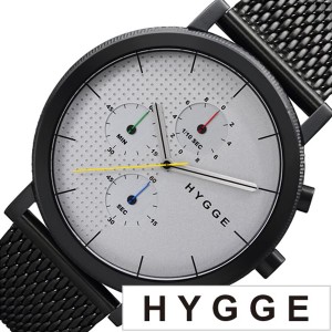 ヒュッゲ 腕時計 HYGGE 時計 ヒュッゲ 時計 HYGGE 腕時計 2204 メンズ レディース ホワイト HGE020004 正規品 人気 ブランド 防水 ギフト