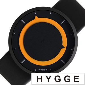 ヒュッゲ 腕時計 HYGGE 時計 ヒュッゲ 時計 HYGGE 腕時計 3012 メンズ レディース ブラック イエロー HGE020027 正規品 人気 ブランド 防