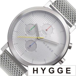 ヒュッゲ 腕時計 HYGGE 時計 ヒュッゲ 時計 HYGGE 腕時計 2204 メンズ レディース ホワイト HGE020058 正規品 人気 ブランド 防水 革 レ